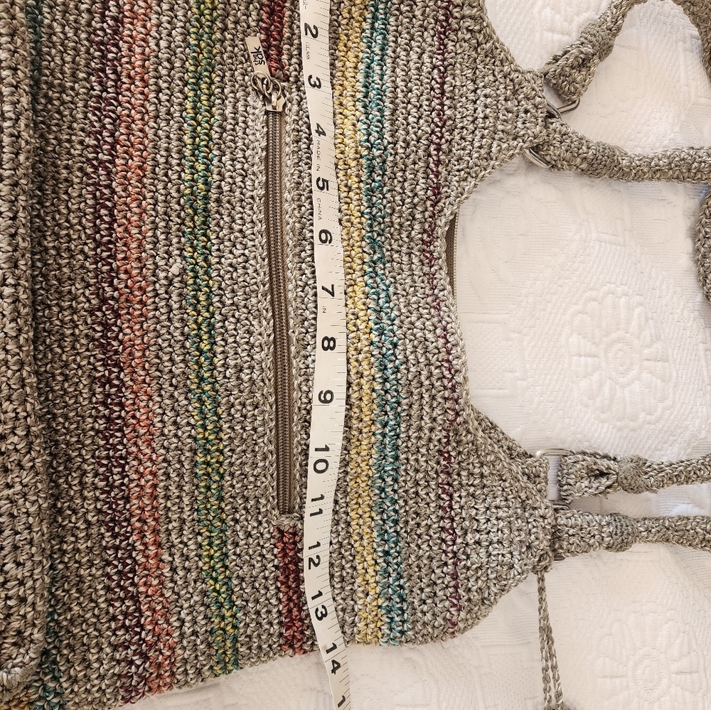The Sak Crochet Multi Color Striped Shoulder Bag - Picture 5 of 10